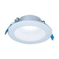 Halo Recessed LTC406FS5B 4" Recessed Canless LED Downlights, 650 Lumens, 90 CRI, 2700K/3000K/3500K/4000K/5000K CCT Selectable,  120V 60Hz, LE & TE Phase Cut 10% Dimming, Matte White