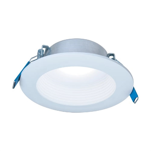Halo Recessed LTC406FS5B 4" Recessed Canless LED Downlights, 650 Lumens, 90 CRI, 2700K/3000K/3500K/4000K/5000K CCT Selectable,  120V 60Hz, LE & TE Phase Cut 10% Dimming, Matte White