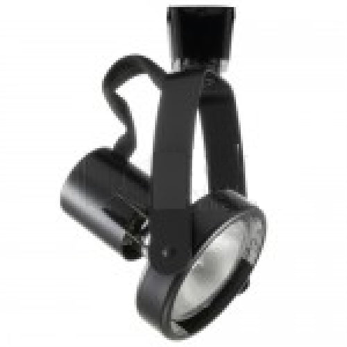 Halo Track Lighting LZR1320MB 50W Line Voltage Front Loading Gimbal Lampholder, Black