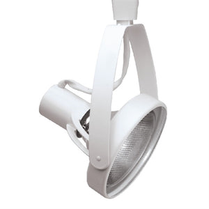 Halo Track Lighting LZR1338P 150W Line Voltage Front Loading Gimbal Lampholder, White