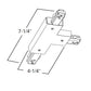 Halo Track Lighting LZR213RP Right T-Connector, White