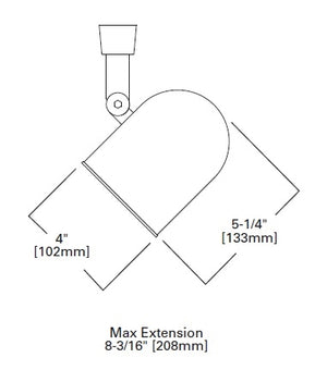 Halo Track Lighting LZR301P 50W PAR20 Line Voltage Rounback with Baffle, White