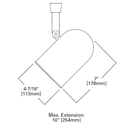 Halo Track Lighting LZR302P 75W PAR30 Line Voltage Roundback with Baffle, White