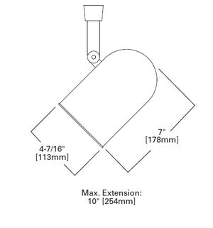 Halo Track Lighting LZR302P 75W PAR30 Line Voltage Roundback with Baffle, White