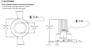Halo Recessed ML2ALSFSE010RSL 2" Round Smooth LED Canless Downlight, Selectable 200/400/550 Lumens, 90 CRI, Selectable CCT 2700/3000/3500/4000/5000K, 5% 0-10V Dimming, UNV 120-277V 50Hz/60Hz, Silver