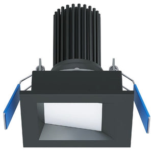 Halo Recessed ML3ALSFS1ESMB 3" Square Smooth LED Adjustable Downlight, Selectable 200/400/550 Lumens, 90 CRI, Selectable CCT 2700/3000/3500/4000/5000K, 5% Phase Cut LE/TE Dimming, 120V 60Hz, Matte Black