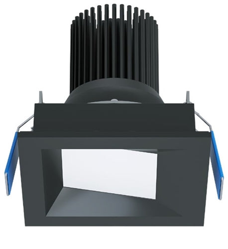 Halo Recessed ML4ALSFS1ESSL 4" Square Smooth LED Adjustable Downlight, Selectable 200/400/550 Lumens, 90 CRI, Selectable CCT 2700/3000/3500/4000/5000K, 5% Phase Cut LE/TE Dimming, 120V 60Hz, Silver