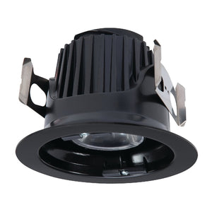 Halo Recessed ML4D09FL935E 4" Integrated LED Trim Module, 900 Lumens, Flood, 3500K, Black