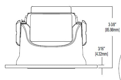 Halo Recessed ML4D09FLD2WE010 4" LED Module, 900 Lumens, Flood Distribution, 90 CRI, Color Shifts from 3000 to 1850K, 120-277V, 0-10V 5% Dimming