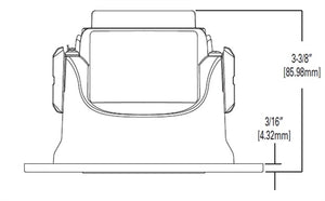Halo Recessed ML4D09NFL940E 4" Integated LED Trim Module, 900 Lumens, Narrow Flood, 4000K, Black