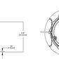 Halo Recessed ML4D10FL9FS1E 4" Retrofit LED Module, 1000 Lumens, 5CCT Selectable, 90 CRI, 40 Degree Optic, 120V, LE/TE 5% Dim