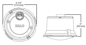 Halo Recessed ML5609935 5" and 6" LED Light Module, 900 Lumen, 90CRI, 3500K, White