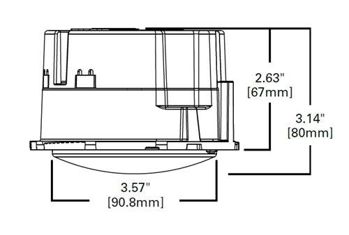 Halo Recessed ML5615LSVWFL9FS1E 5" and 6" LED Light Module, 650/900/1100 Lumens, 2700-5000K CCT selectable, 90 CRI, Soft focus lens, 120V 5% Dim
