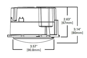 Halo Recessed ML5615LSVWFL9FS1E 5" and 6" LED Light Module, 650/900/1100 Lumens, 2700-5000K CCT selectable, 90 CRI, Soft focus lens, 120V 5% Dim