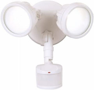 Halo MST18R17LW All-Pro LED Twin Round 180 Degree Motion Sensor, White