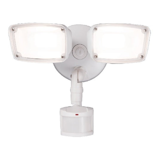 Halo MST203T18W 22.8W LED Motion Small Twin Light, SeleCCTable 3000K, 4000K, 5000K, 2000 Lumens, 80 CRI, 180 Degree Motion Sensor