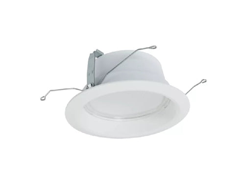 Halo Recessed Commercial PR4M12MD8FSMW 4" LED Module, Field Selectable 1000/1500/2000 Lumens, Medium Distribution, 80 CRI, Selectable 3000K/3500K/4000K, Matte White Ring, Flanged Reflector