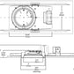 Halo Recessed Commercial PR840D010 8" New Construction or Remodel Shallow Lens LED Housing, 4000 Lumens, 120-277V 50/60Hz, 0-10V, 100% to 1% dimming