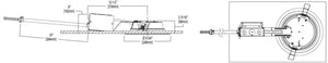 Halo Recessed Commercial PR8R20D010 8" Retrofit Shallow Lens LED Housing, 2000 Lumens, 120-277V 50/60Hz, 0-10V, 100% to 1% dimming