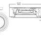 Halo Recessed Commercial PR8S15D010MW 8" Surface Shallow Lens LED Housing, 1500 Lumens, 120-277V 50/60Hz, 0-10V, 100% to 1% dimming, Matte White