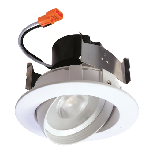 Halo Recessed RA406930NFLWH 4" LED Adjustable Gimbal, 90CRI, 3000K, White, Narrow Flood