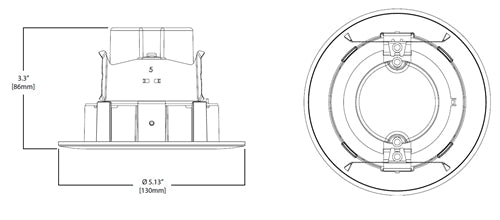 Halo Recessed RA406930NFLWH 4" LED Adjustable Gimbal, 90CRI, 3000K, White, Narrow Flood