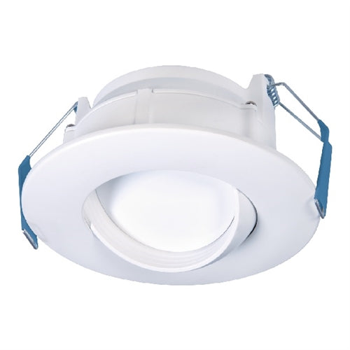 Halo Recessed RA4069S1EWHDMR 4" All-Purpose LED Adjustable Gimbal, 600 Lumens, 90 CRI, White Tuning, Field Selectable 2700K, 3000K, 3500K, 4000K, or 5000K, 120V 60Hz, LE & TE Phase Cut 5% Dimming, Direct Mount