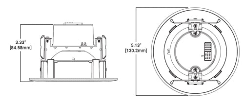 Halo RA4089S1EWHR 4" LED Adjustable Gimbal Retrofit Module with SeleCCTable Switch, 2700K, 3000K, 3500K, 4000K, 5000K CCT, 800 Lumens