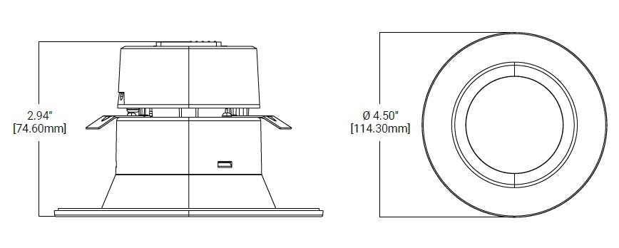 Halo Recessed RL3059FS1EWHR 3" All-purpose LED Retrofit Module, 500 Lumens, 90 CRI, Field Selectable 2700K, 3000K, 3500K, 4000K, 5000K Color Temperature, 120V 60Hz, LE & TE Phase Cut 5% Dimming, White Flange