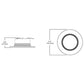 Halo Recessed RL4069S1EWHR 4" LED All-Purpose Retrofit Module, 600 Lumens, 90 CRI, Selectable CCT 2700K-5000K, 120V, Trailing Edge Phase Cut 1% Dimming, Matte White Baffle