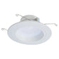 Halo Recessed RL56069S1EWH 5" or 6" Dimmable All-Purpose LED Retrofit Module with SeleCCTable switch, 600 Lumens, 90 CRI, 120V Phase Cut 1% Dimming, Matte White Baffle
