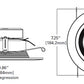 Halo Recessed RL56069WZRGBWWHR 5" and 6" Smart WiFi LED Retrofit Downlight Module, 600 Lumens, Full Color + Tuneable White 2200K-6500K, Matte White