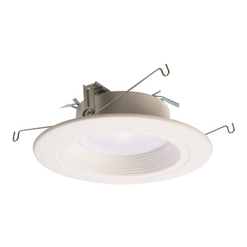 Halo Recessed RL560WH12930 5" and 6" LED Retrofit Baffle Trim 3000K, 1240 Lumens, White Finish