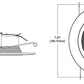 Halo Recessed RL560WH12930 5" and 6" LED Retrofit Baffle Trim 3000K, 1240 Lumens, White Finish