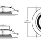 Halo Recessed RL56129S1EWHR 5" or 6" Dimmable All-Purpose LED Retrofit Module with SeleCCTable Switch, 1200 Lumens, 90 CRI, 120V, Matte White Baffle, Recyclable Packaging