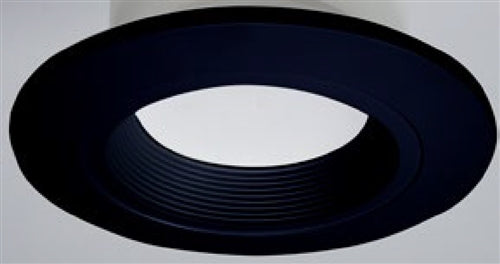 Halo Recessed RL56TRMMBB 5" and 6" LED Downlight Trim for RL56 Series, Matte Black Trim Ring, Baffle