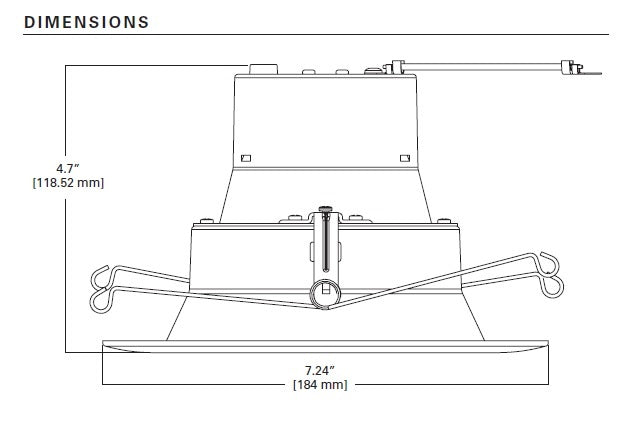 Halo Recessed RLD6069301EWH 6" Deep Baffle Retrofit LED Module, 600 Lumens, 90 CRI, 3000K, 120V, Phase Cut 1% Dimming, Matte White Trim, White and Black Baffle Included