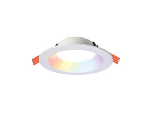 Halo Recessed RLWZC409 4" Smart Wi-Fi Recessed Canless LED Downlight Connected by WiZ Pro, 900 Lumens, 90 CRI, Wireless Dimming to 5%, Matte White