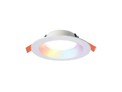 Halo Recessed RLWZC612 6" Smart Wi-Fi Recessed Baffle Canless LED Downlight Connected by WiZ Pro, 1000 Lumens, 90 CRI, Full Color, Tunable White, 120V, Wireless Dimming to 5%, Matte White