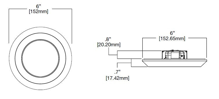 Halo Recessed SLD405827WHJB 4" Surface LED Downlight with Junction Box Kit, 120V, 80 CRI, 2700K, White