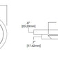 Halo Recessed SLD405840WHJB 4" Surface LED Downlight with Junction Box Kit, 120V, 80 CRI, 4000K, White