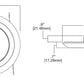 Halo Recessed SLD606930WHJB 6" Surface LED Downlight with Junction Box Kit, 120V, 90 CRI, 3000K, White