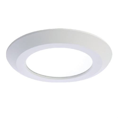 Halo Recessed SLDSL6069S1EMWR 6" Surface LED Downlight, 120V, 600 Lumens, 90 CRI, Field Selectable 2700K, 3000K, 3500K, 4000K, 5000K, Matte White