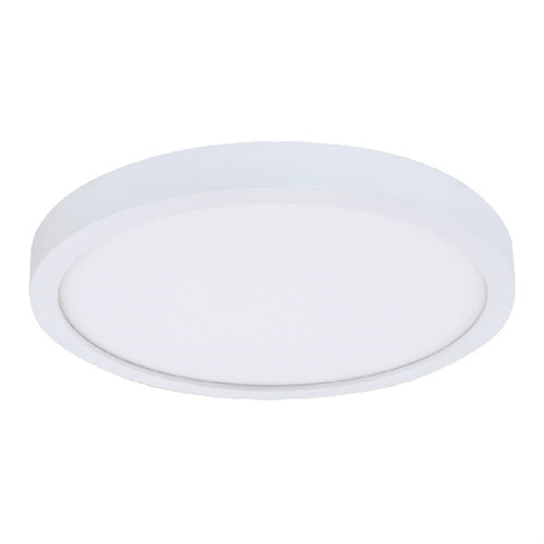 Halo Recessed SMD12R209SWHE 12" Round Surface Mount Downlight, 2000 Lumens, 90 CRI, Field Selectable 2700K, 3000K, 3500K, 4000K, or 5000K Color Temperature, 120-277V, Matte White