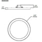 Halo Recessed SMD4R69SWH 4" Round LED Surface Mount Downlight, 600 Lumens, 90 CRI, 2700K, 3000K, 3500K, 4000K or 5000K, White Finish