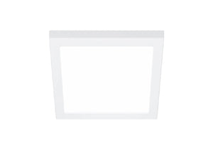 Halo Recessed SMD4S07FS5 4" Square Surface Mount LED Downlight, 780 Lumens, 90 CRI, Selectable CCT 2700/3500/4000/5000K, LE & TE Phase Cut 100-5% Dimming, Matte White