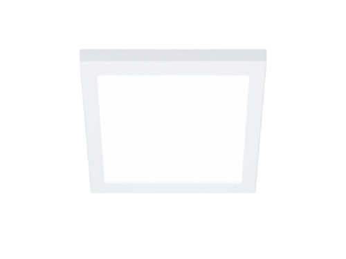 Halo Recessed SMD4S07FS5 4" Square Surface Mount LED Downlight, 780 Lumens, 90 CRI, Selectable CCT 2700/3500/4000/5000K, LE & TE Phase Cut 100-5% Dimming, Matte White