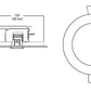 Halo Recessed SMD6R6930WHDM 6" Round LED Direct Mount Downlight, 758 Lumens, 90 CRI, 3000K, White Finish