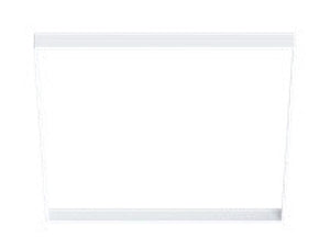 Halo Recessed SMX6STRMMW 6" Square Decorative Overlay, Paintable Matte White