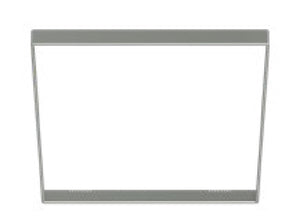 Halo Recessed SMX6STRMSN 6" Square Decorative Overlay, Satin Nickel